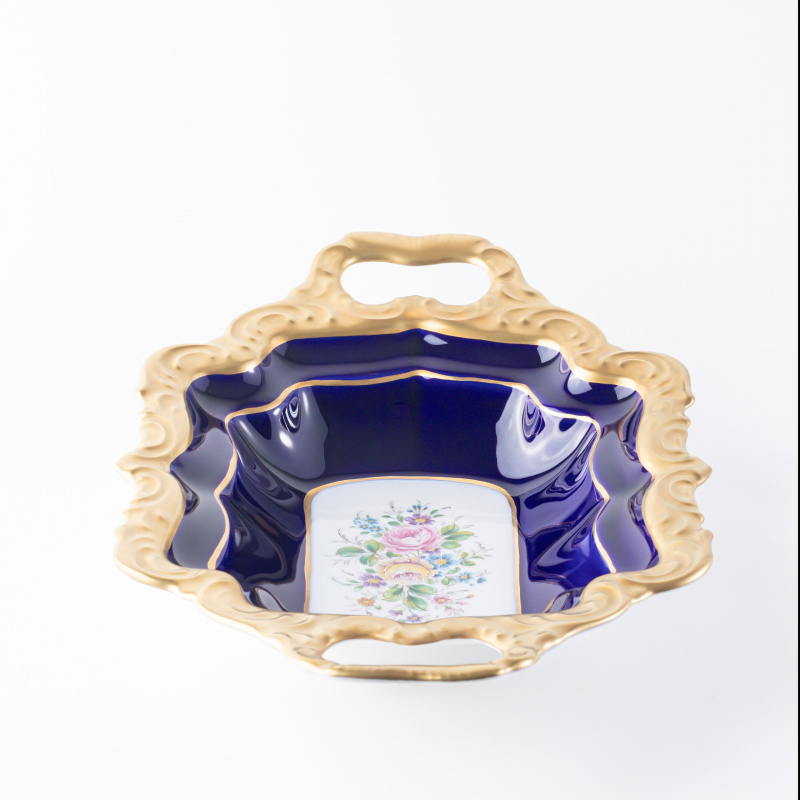 Корзинка с ручками, 33х20 см., серия кобальт