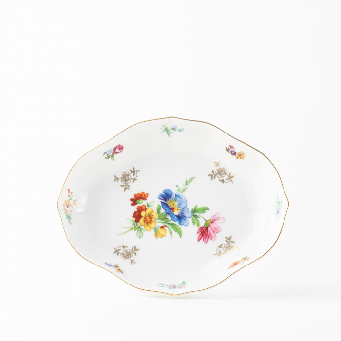 Салатник, блюдо для сервировки Vera серия Blumenreigen, 17 см
