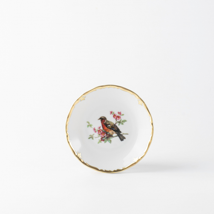 Фарфоровая розетка серия Птицы, 11 см