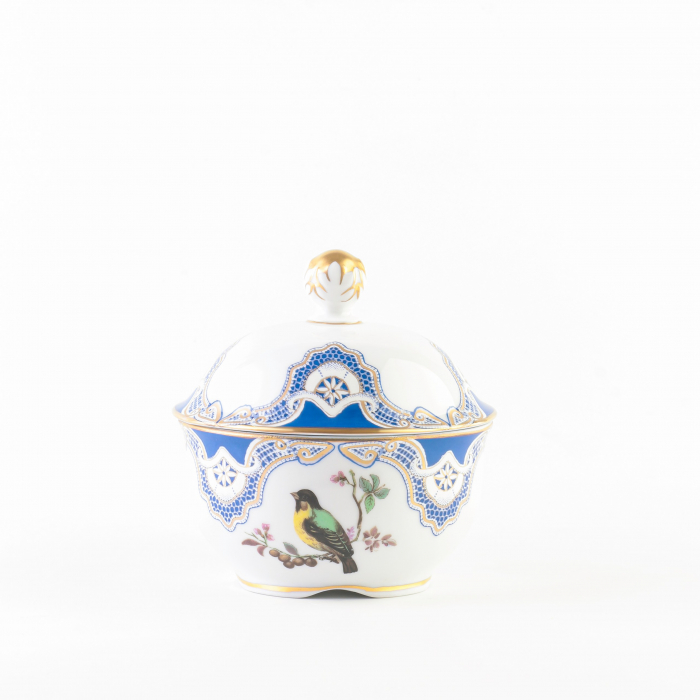 Сахарница серия Птицы, кобальт